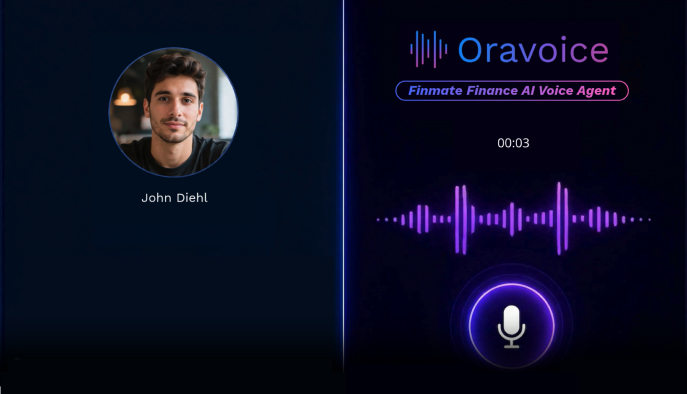oravoice finance AI voice agent demo — client call handling and lead capture